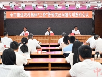 中山召开推进农村集体“三资”管理突出问题专项整治会议