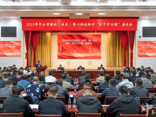 中山以党建引领汇聚推进“百千万工程”的磅礴力量，用实干铺就乡村“致富路”