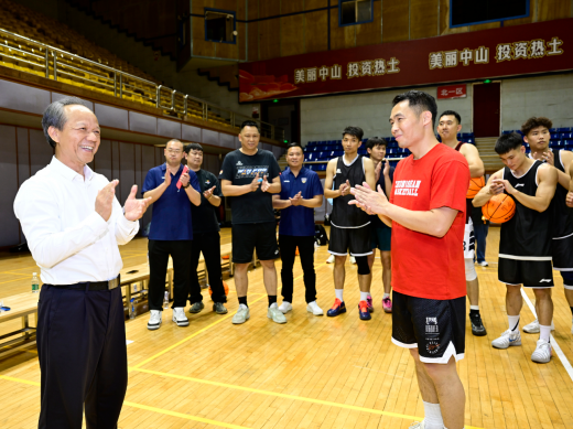 郭文海调研“粤BA”中山队备战情况并为球队加油鼓劲：“爱拼才会赢，中山加油！”