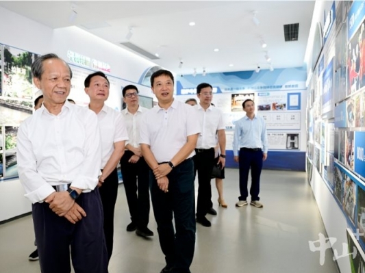  郭文海调研中山水污染治理工作展览并与治水干部座谈：弘扬治水攻坚精气神 久久为功推动美丽幸福河湖建设